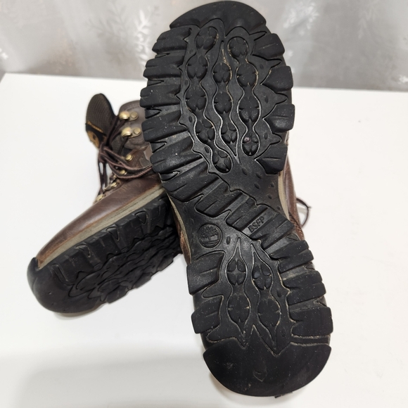 Men's Brown Leather Waterproof Lace-up Field Hiking Boot (7W) - Picture 10 of 14